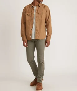 5 Pocket Slim Straight Twill Pant