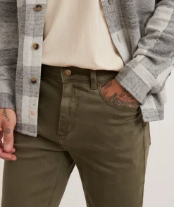 5 Pocket Slim Straight Twill Pant