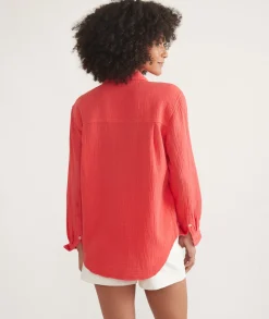Abbey Double Cloth Button Down