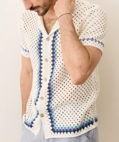 Ace Crochet Resort Shirt