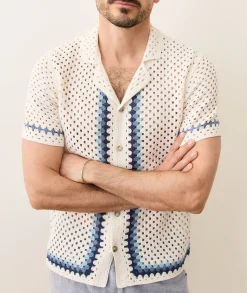 Ace Crochet Resort Shirt