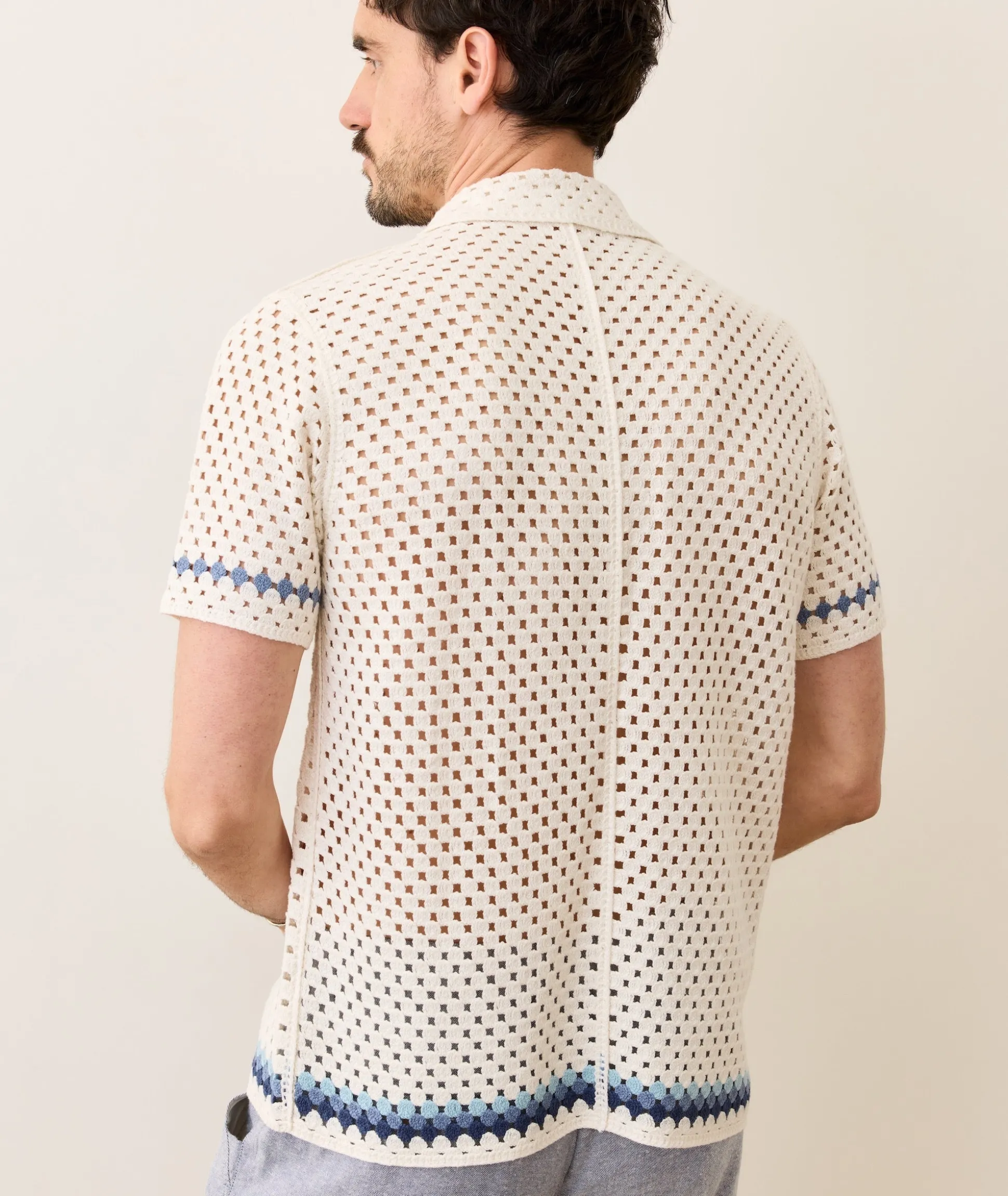 Ace Crochet Resort Shirt