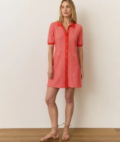 Alice Textured Polo Dress