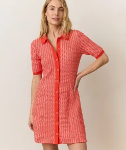 Alice Textured Polo Dress