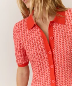 Alice Textured Polo Dress