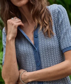 Alice Textured Polo Dress