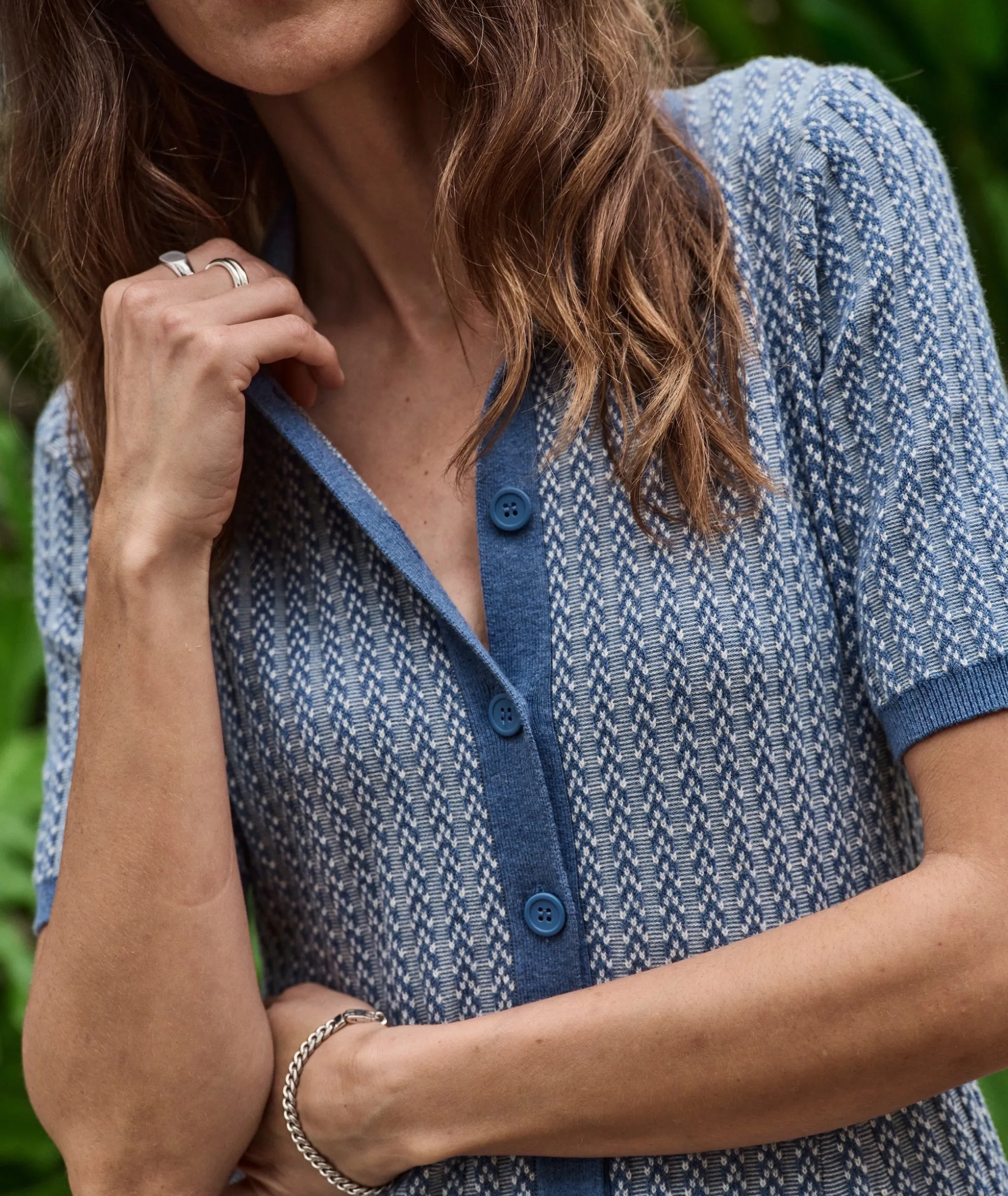 Alice Textured Polo Dress