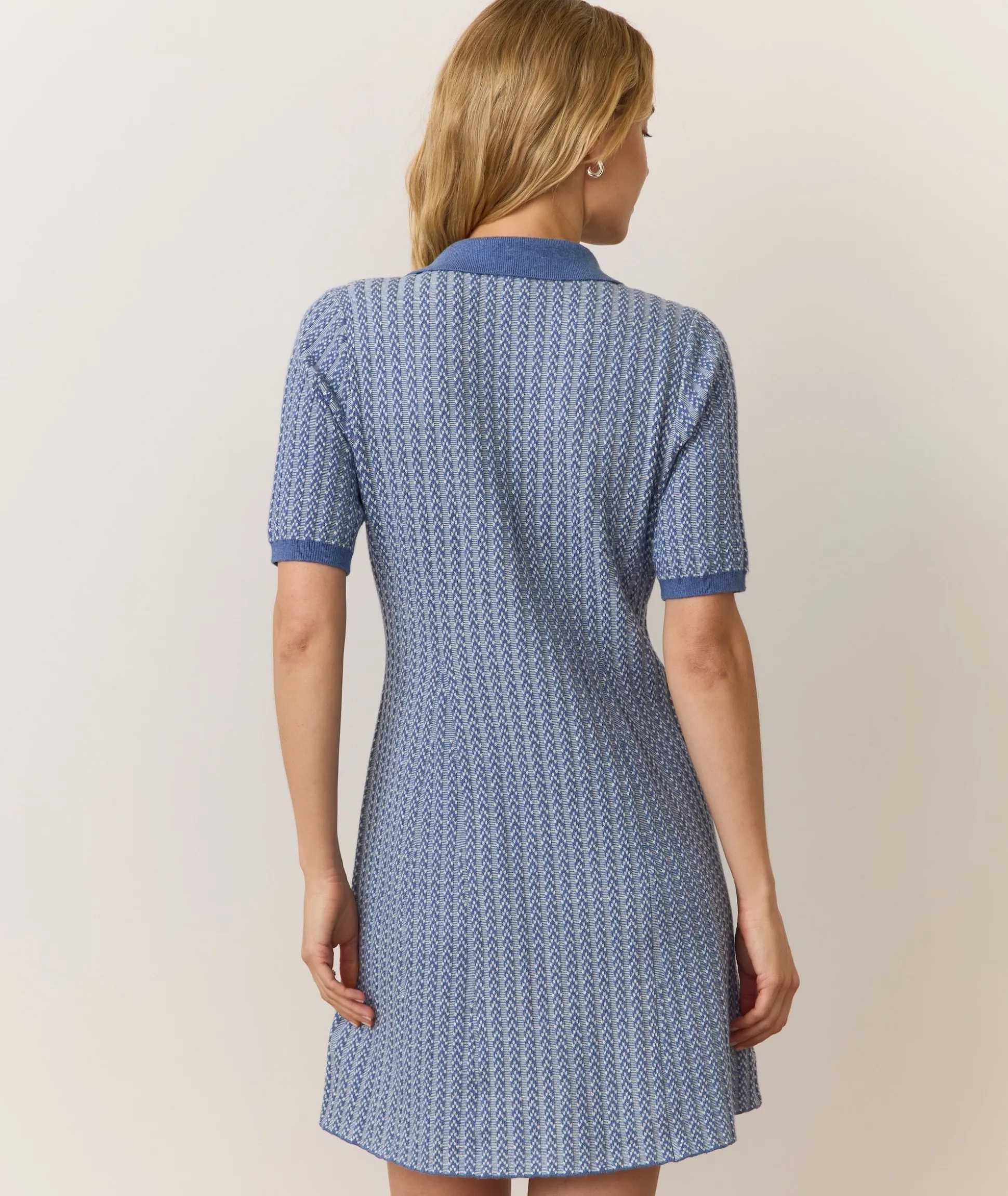 Alice Textured Polo Dress