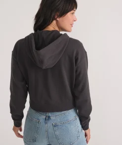 Anytime Cropped Full Zip Sweatshirt