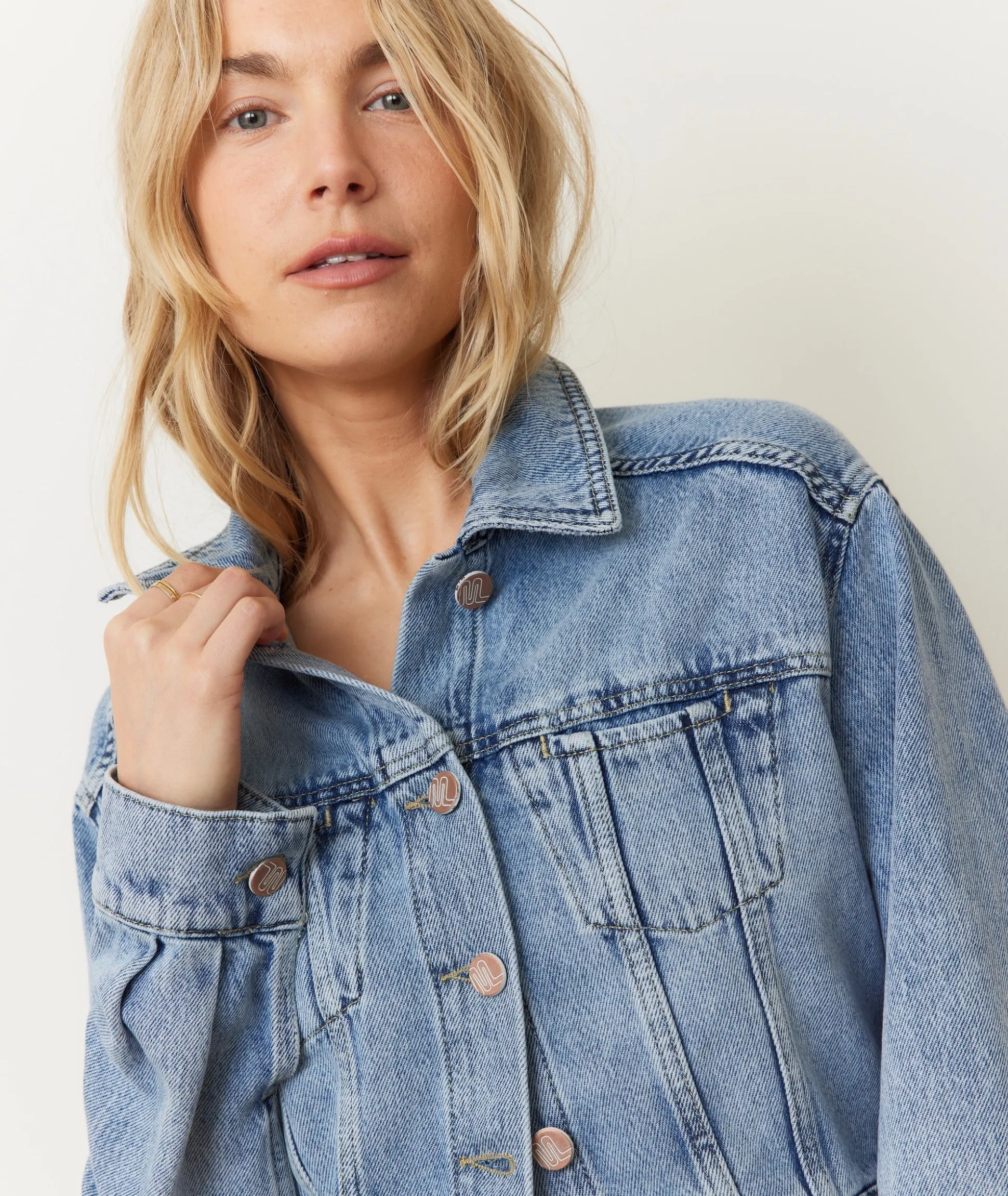 Ash Crop Denim Jacket