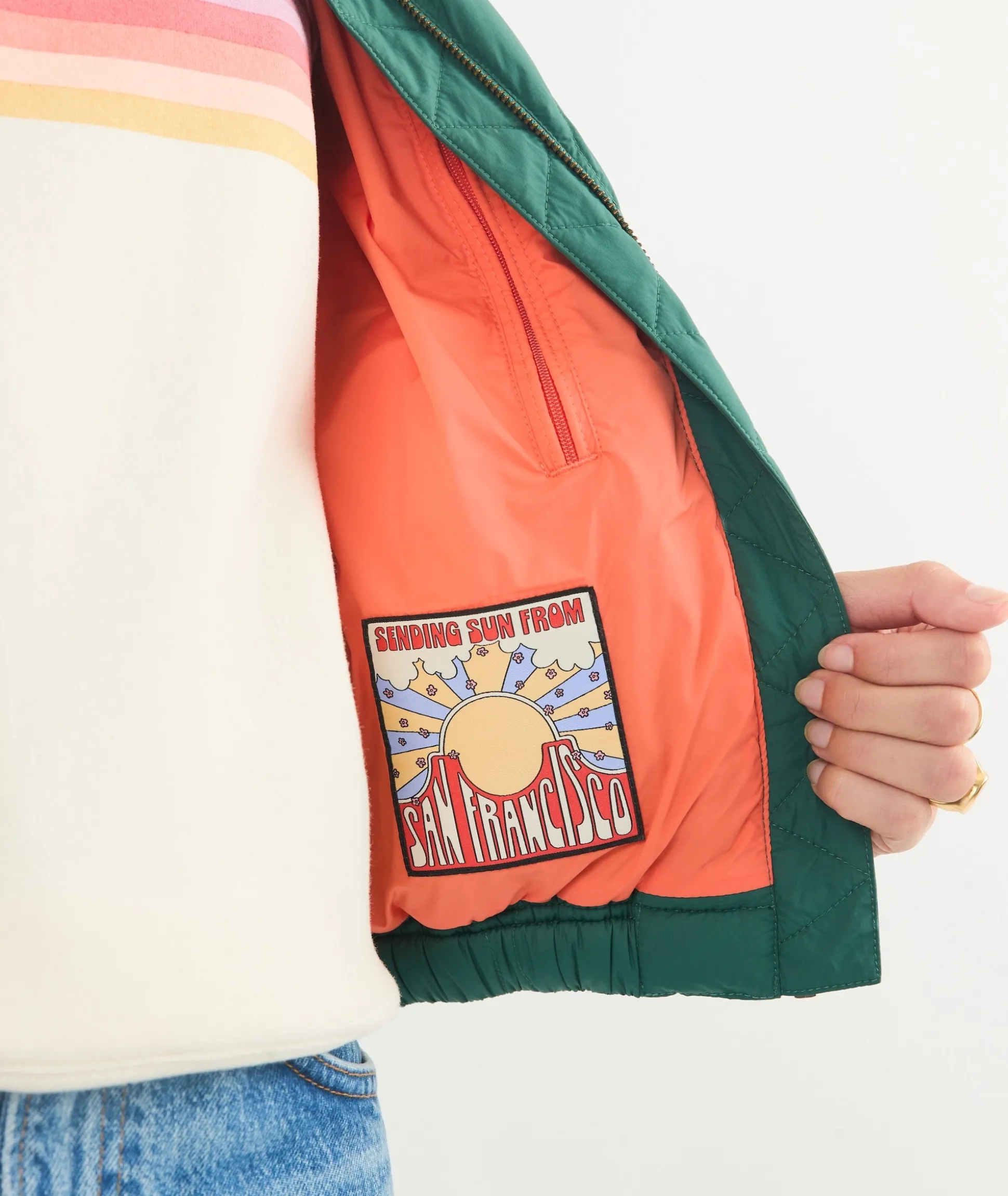 Avalon Lightweight Quilted Bomber