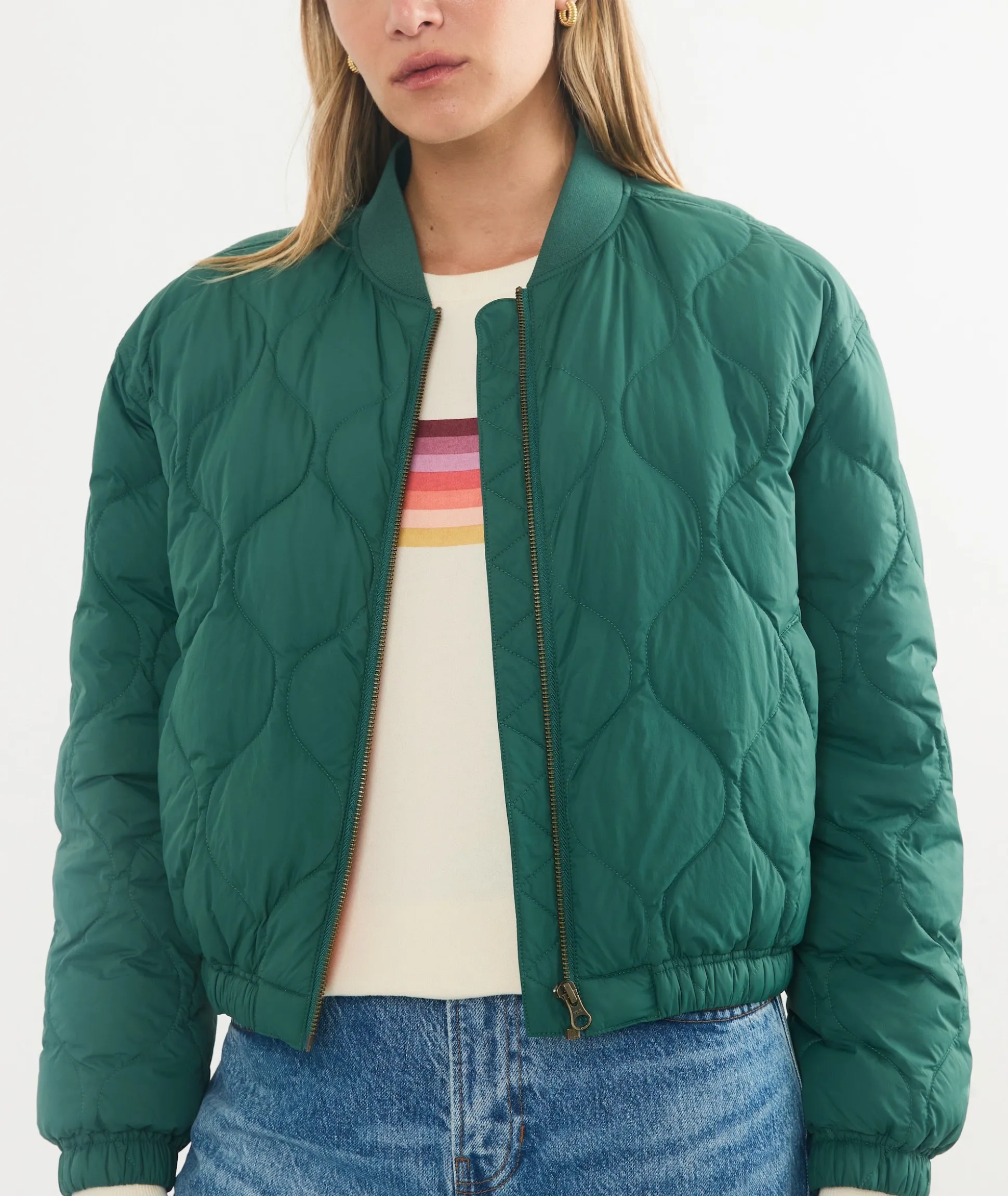 Avalon Lightweight Quilted Bomber
