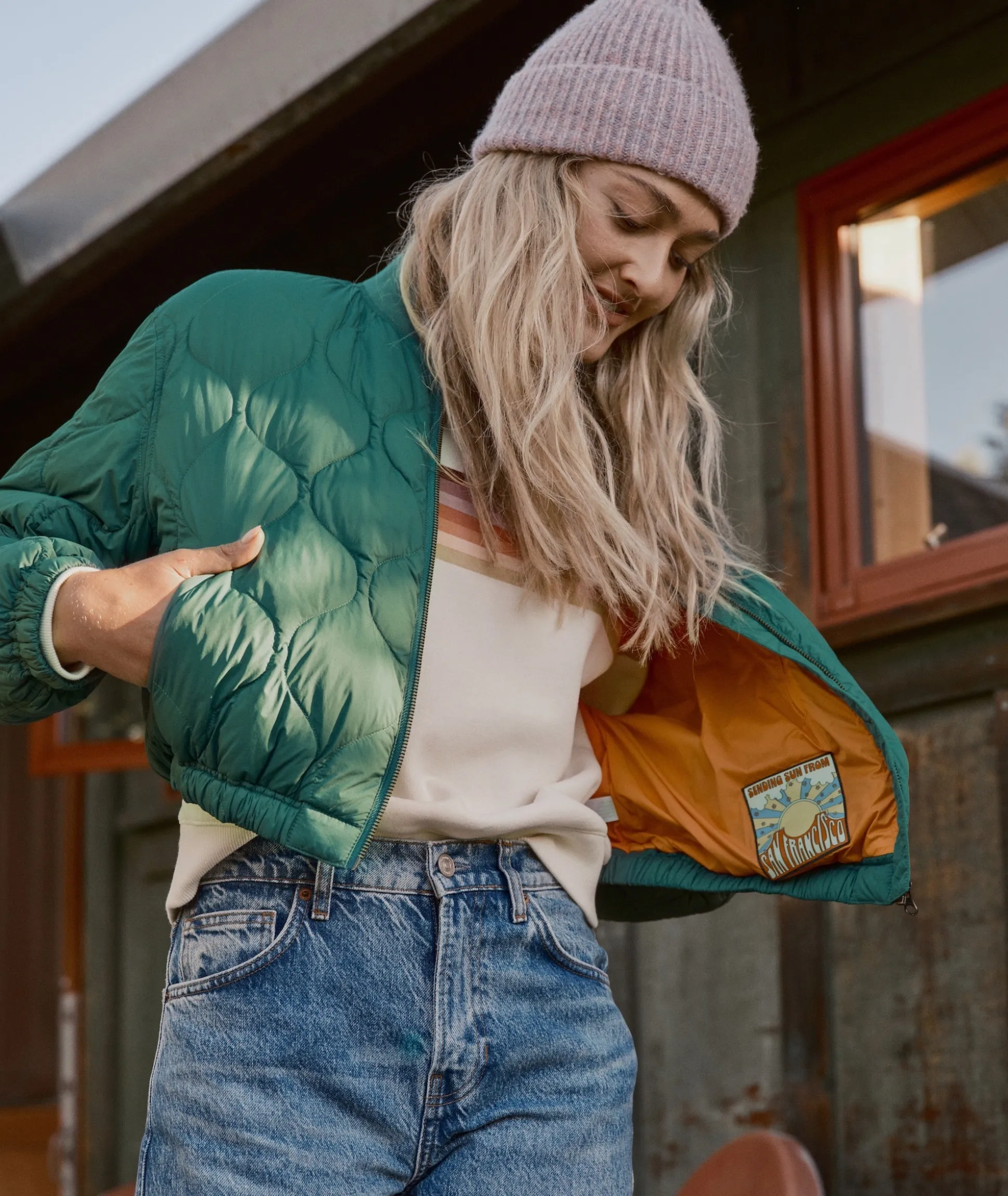 Avalon Lightweight Quilted Bomber
