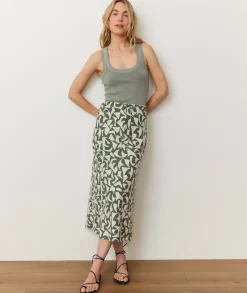 Avery Hemp Midi Skirt
