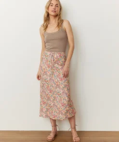 Avery Hemp Midi Skirt