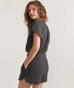 Bella Double Cloth Romper