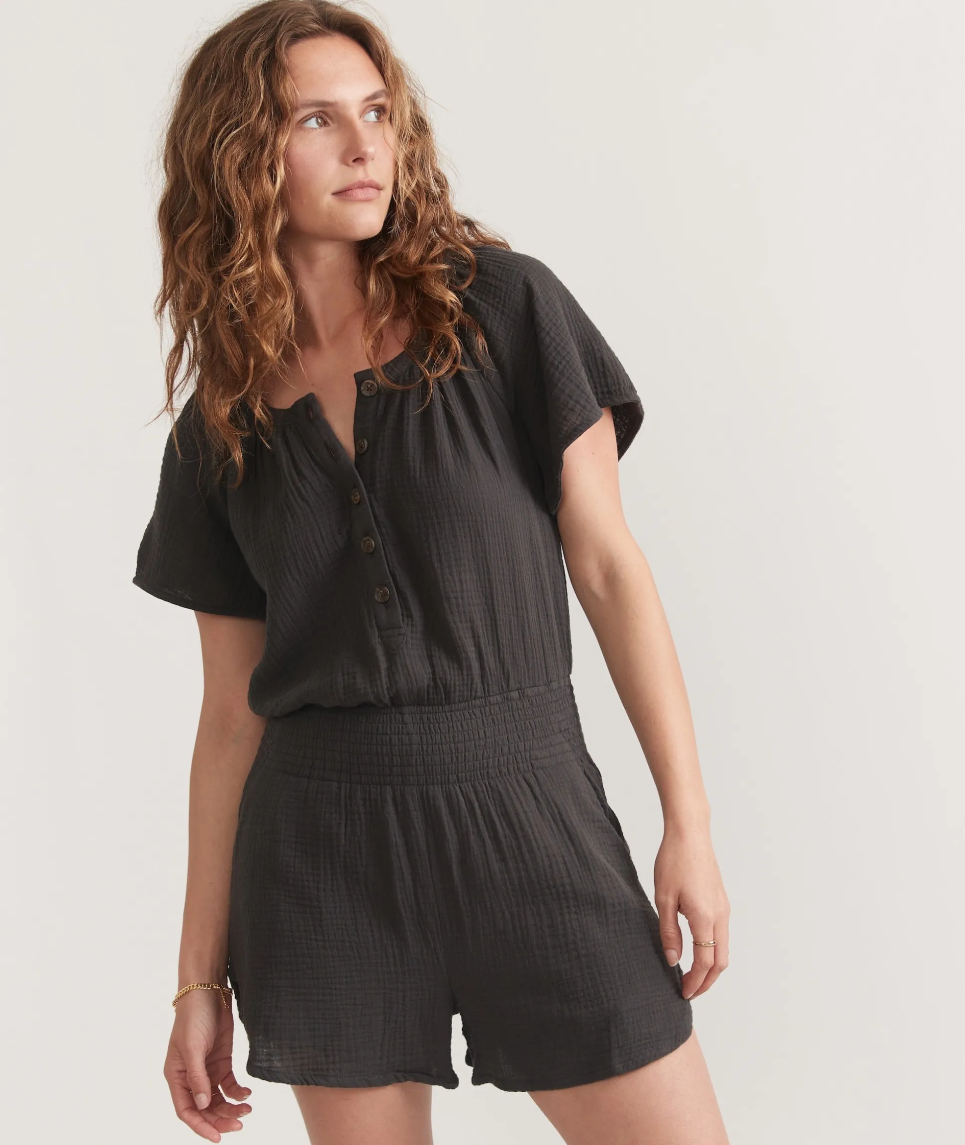 Bella Double Cloth Romper
