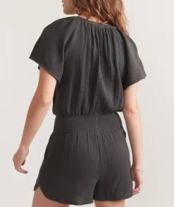 Bella Double Cloth Romper