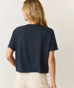 Boyfriend V-Neck Crop
