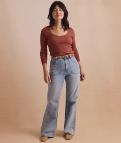 Bridget Denim Flare Pant