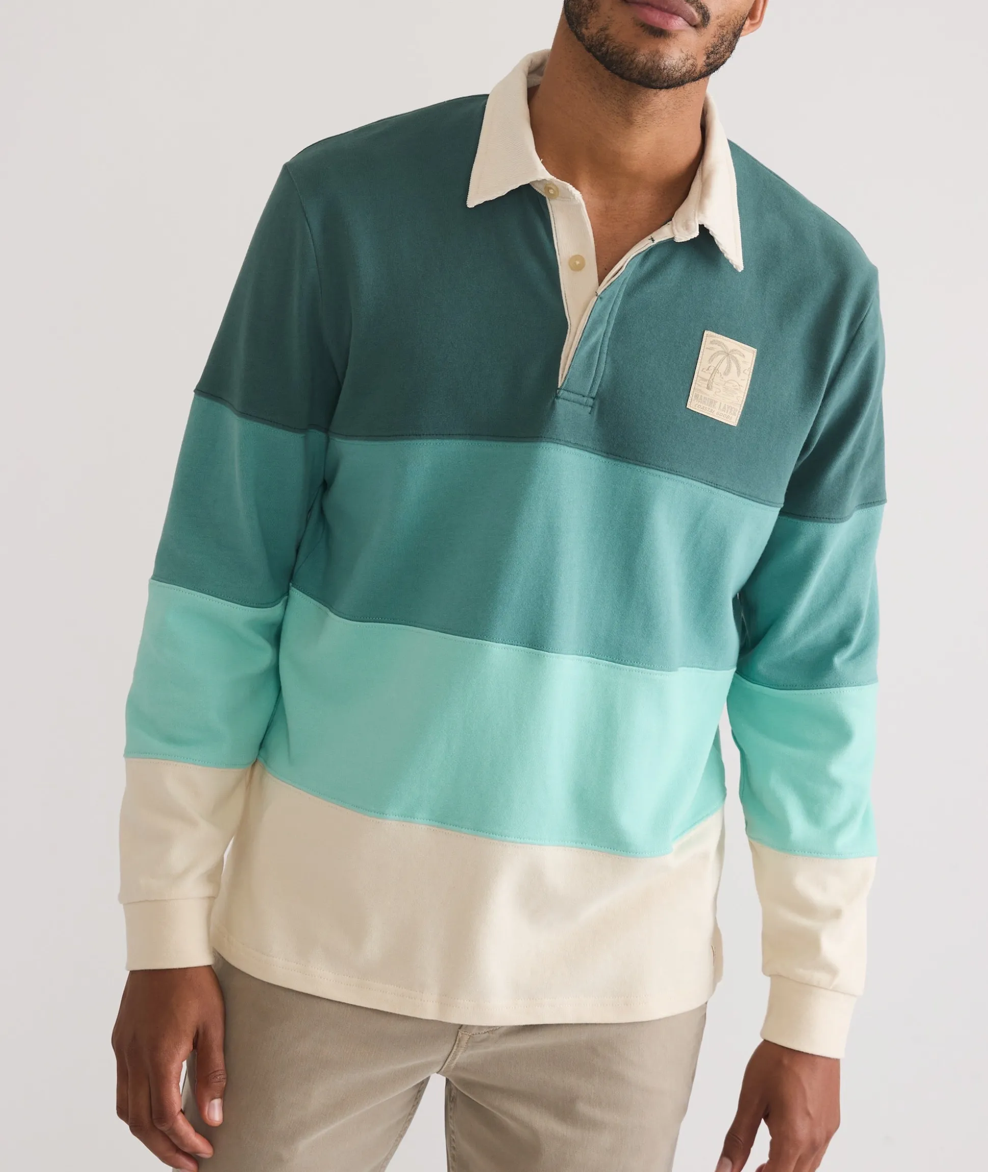 Brushed Jersey Rugby Polo