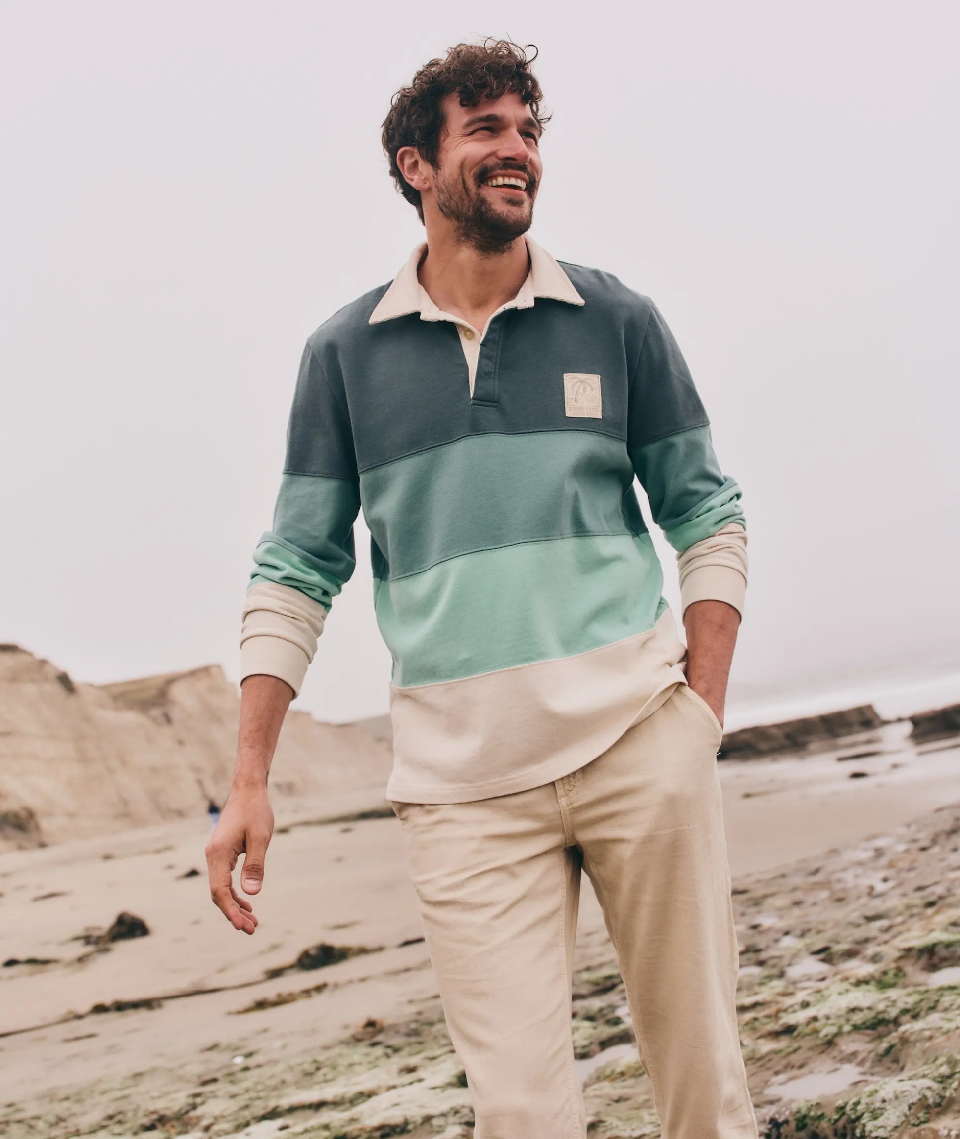 Brushed Jersey Rugby Polo
