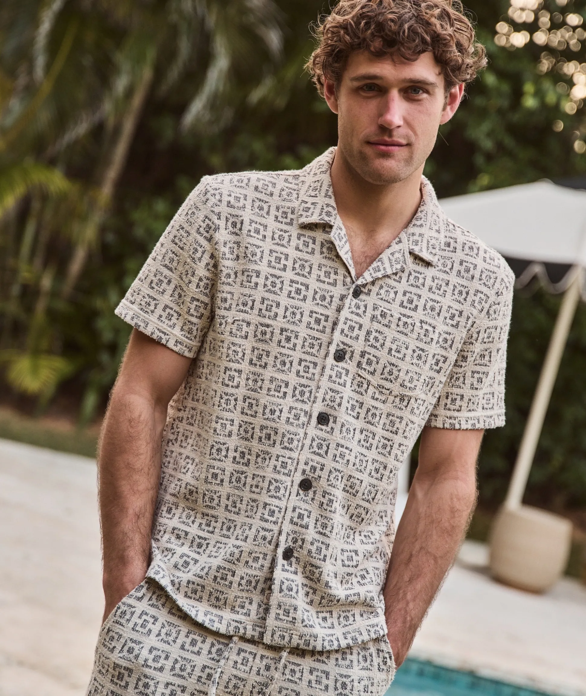Cam Jacquard Resort Shirt