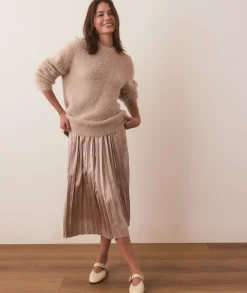 Chelsea Pleated Midi Skirt