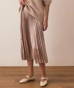 Chelsea Pleated Midi Skirt