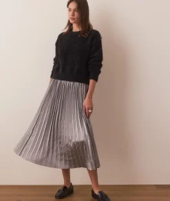 Chelsea Pleated Midi Skirt