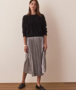 Chelsea Pleated Midi Skirt