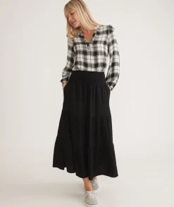 Chloe Smocked Maxi Skirt