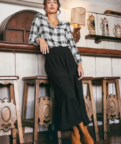 Chloe Smocked Maxi Skirt