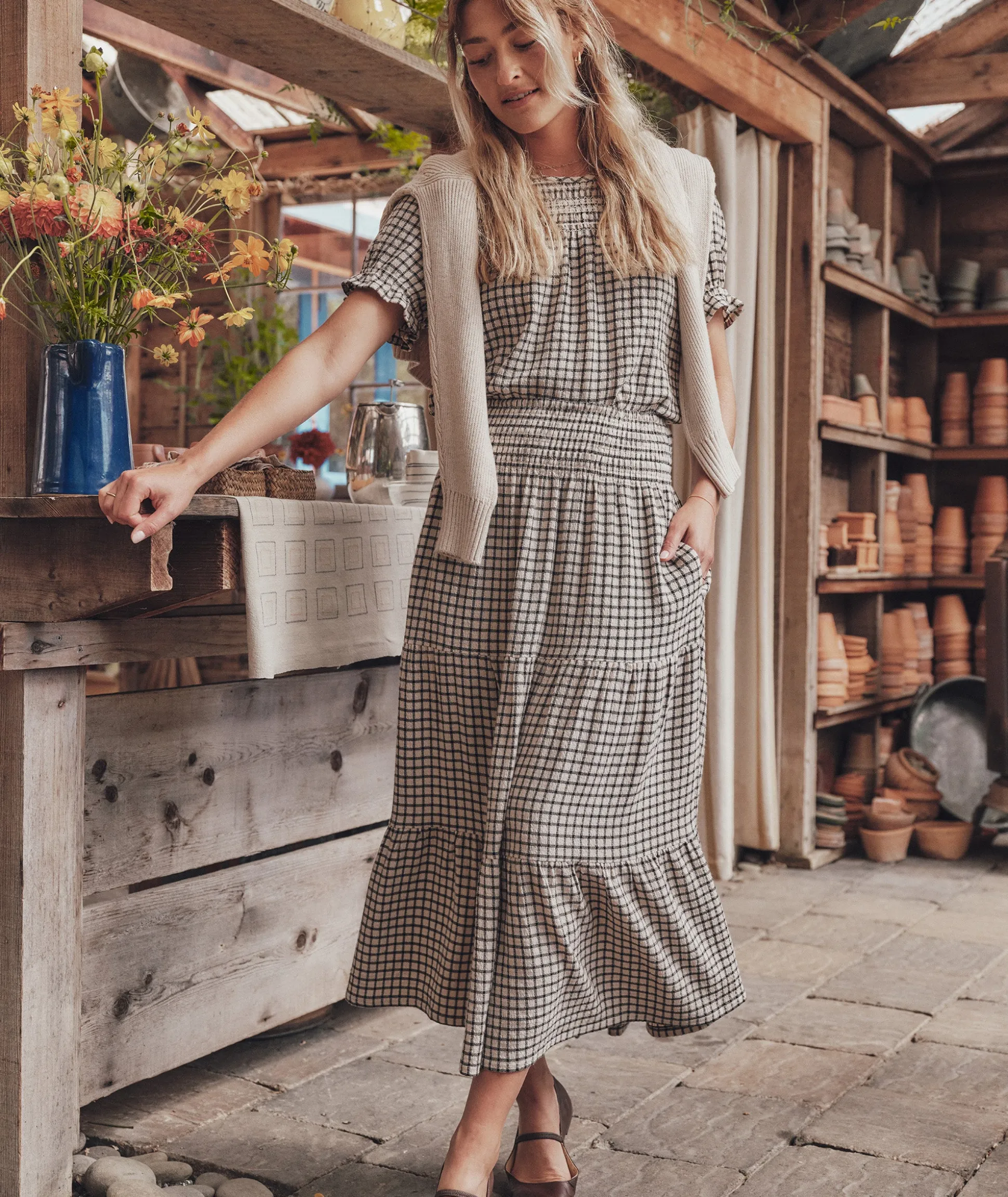 Chloe Smocked Maxi Skirt