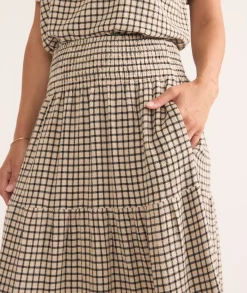 Chloe Smocked Maxi Skirt