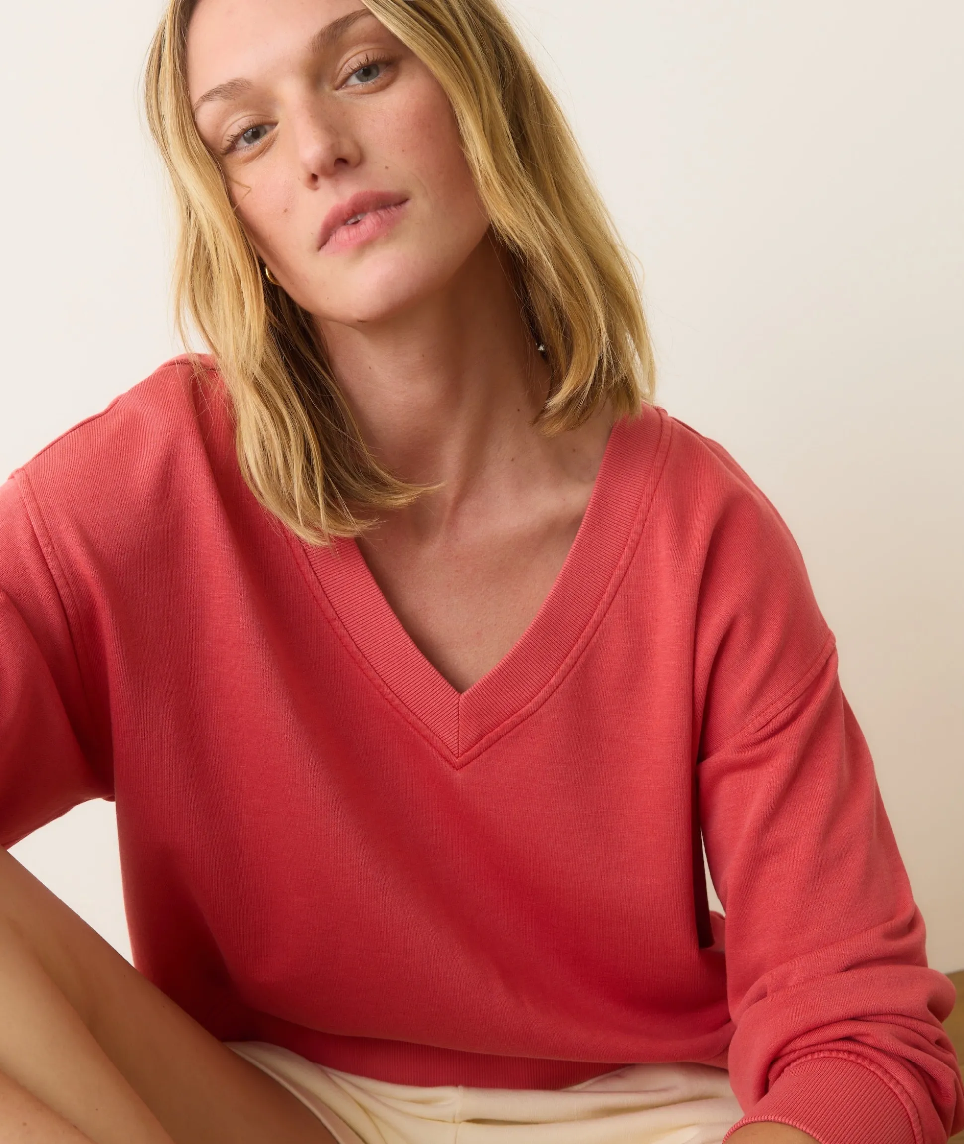 Cloud 9 Terry V-Neck Sweatshirt