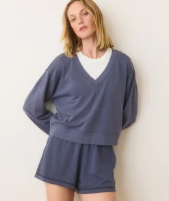 Cloud 9 Terry V-Neck Sweatshirt