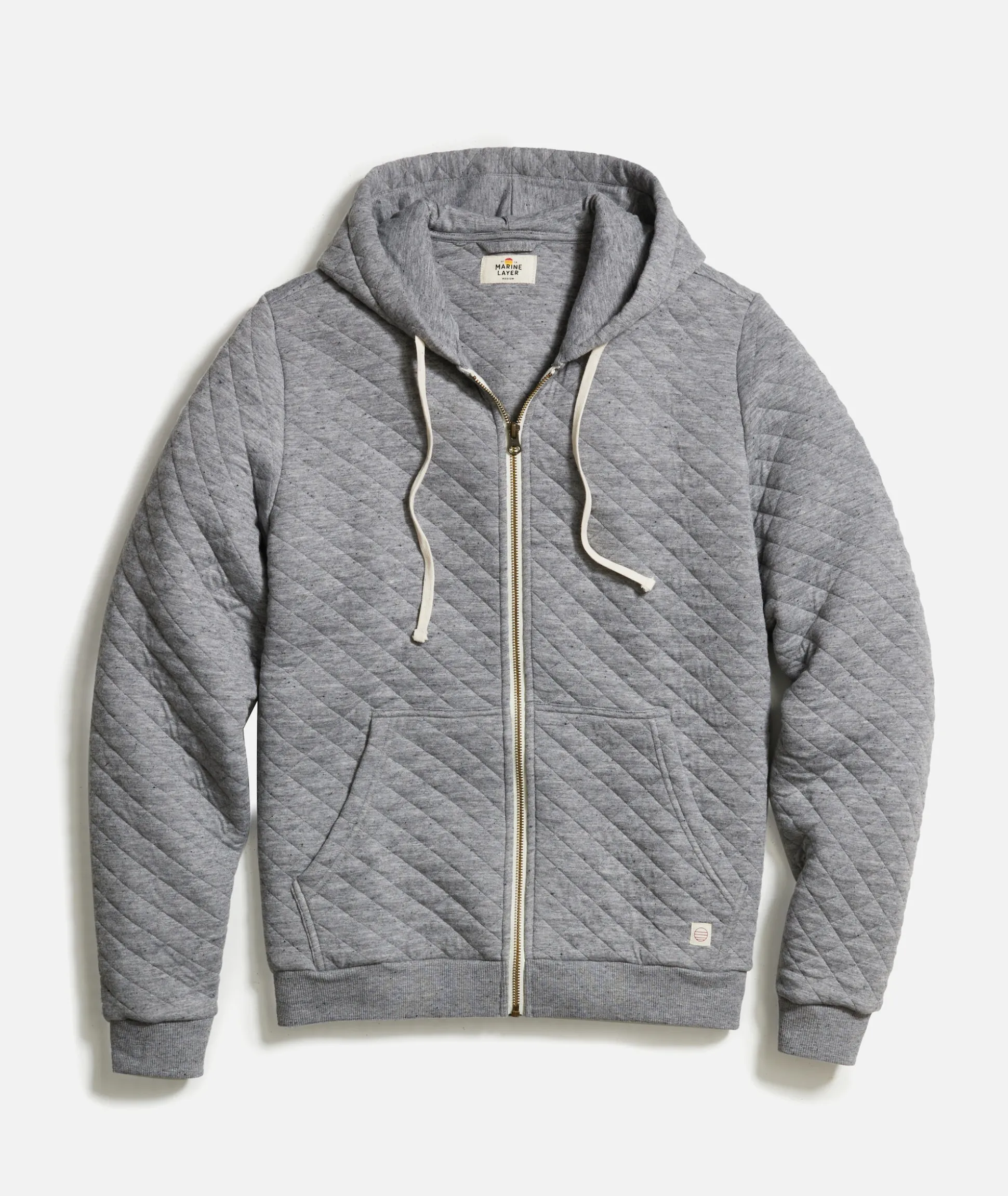 Corbet Quilted Full Zip Hoodie