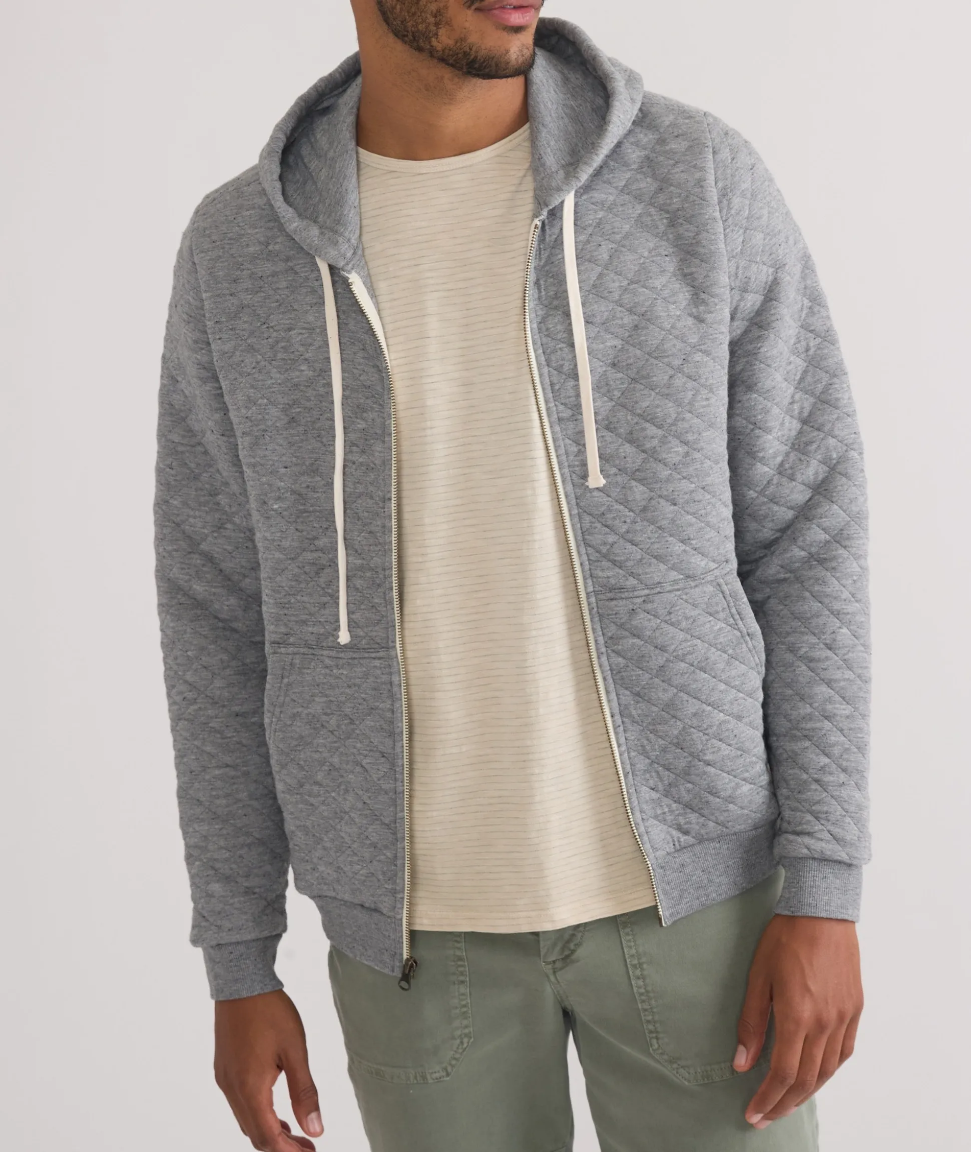 Corbet Quilted Full Zip Hoodie
