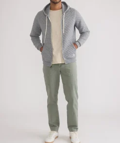 Corbet Quilted Full Zip Hoodie