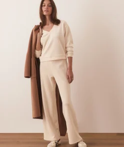 Cord Velour Wide Leg Pant