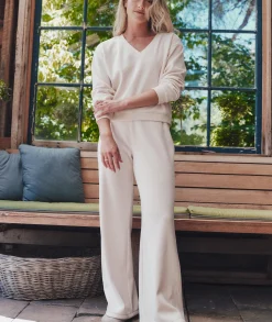 Cord Velour Wide Leg Pant