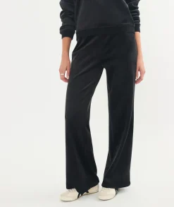 Cord Velour Wide Leg Pant