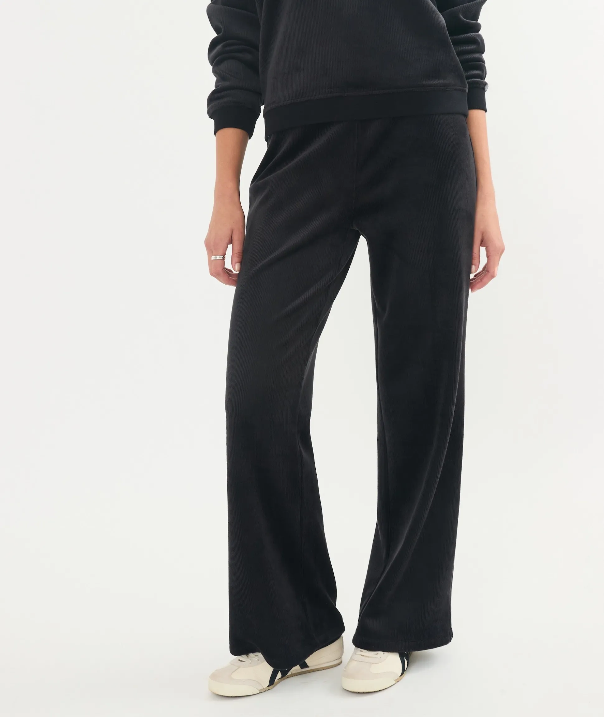 Cord Velour Wide Leg Pant