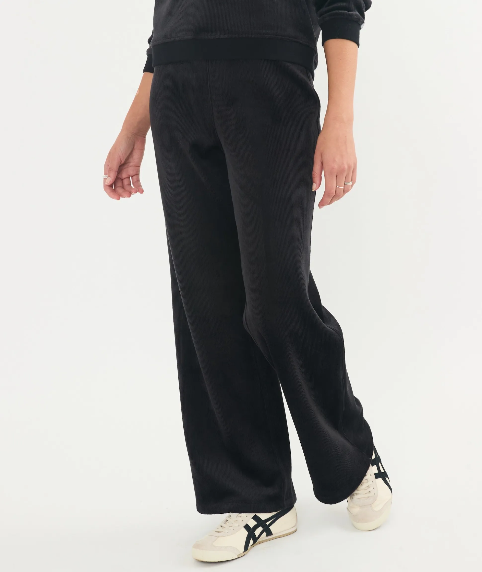 Cord Velour Wide Leg Pant