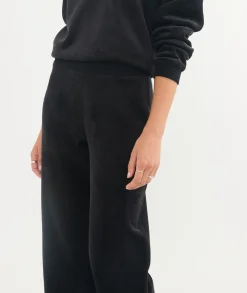 Cord Velour Wide Leg Pant