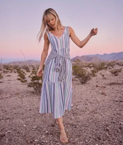 Corinne Double Cloth Maxi Dress