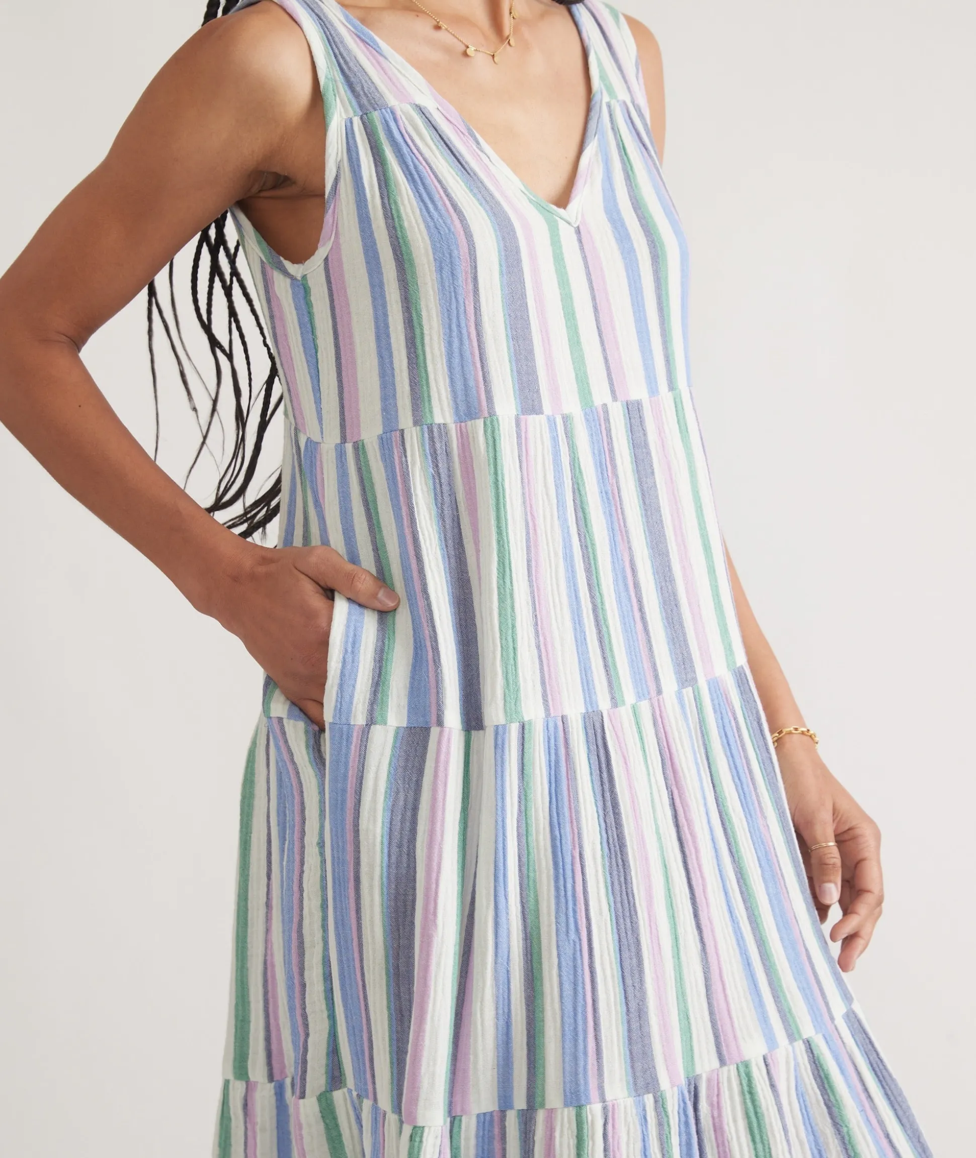 Corinne Double Cloth Maxi Dress