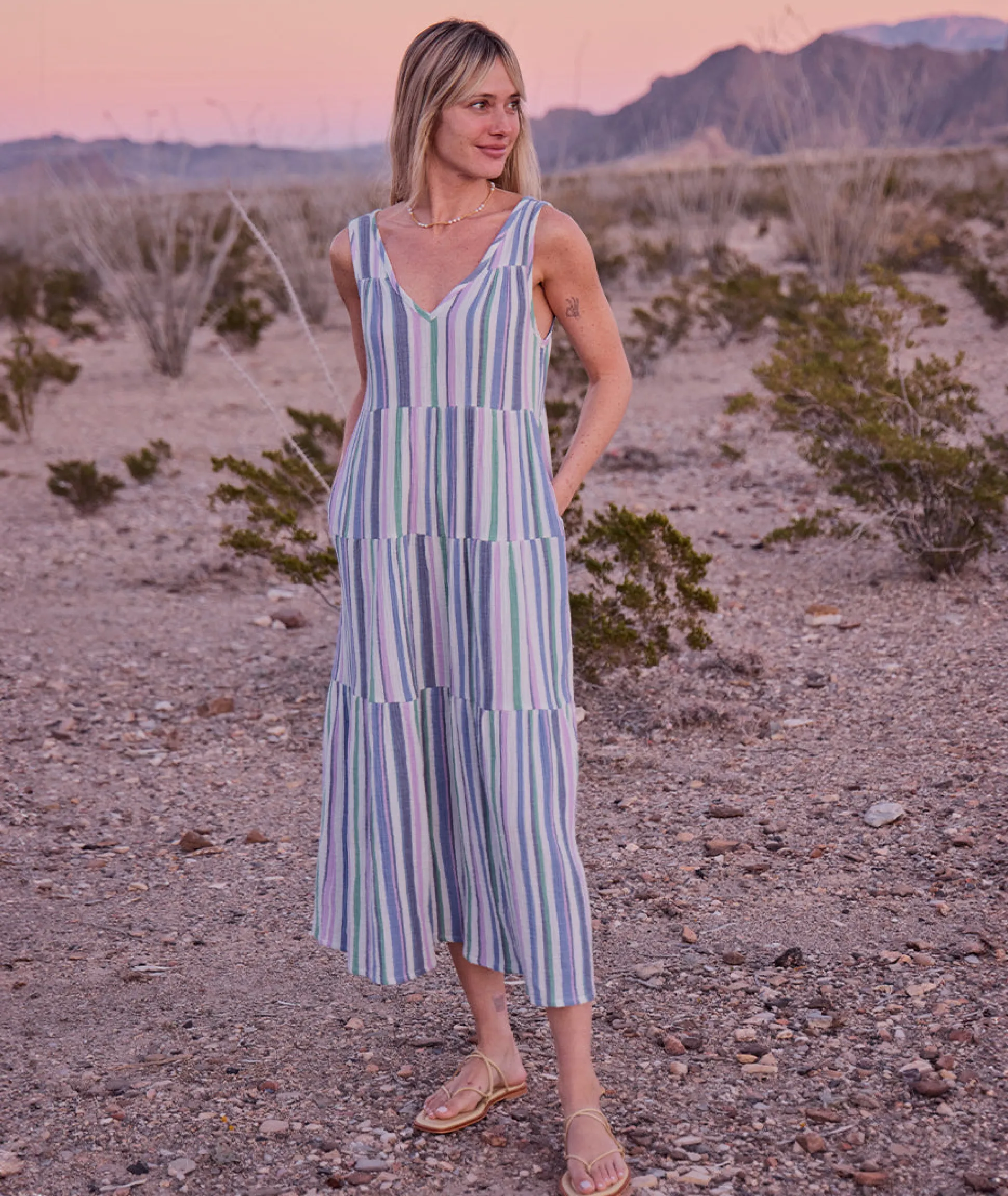 Corinne Double Cloth Maxi Dress