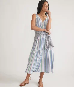 Corinne Double Cloth Maxi Dress